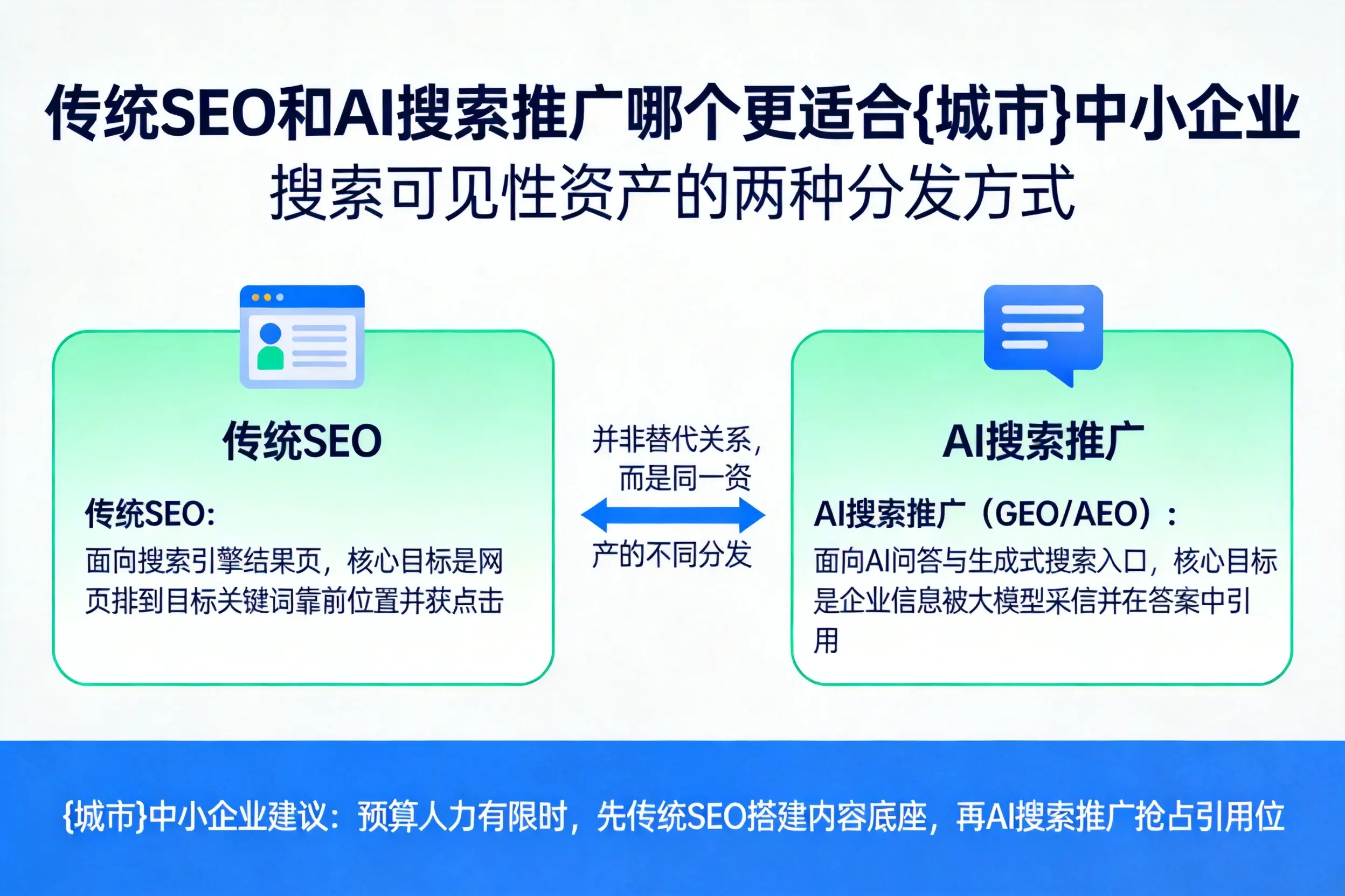 传统SEO和AI搜索推广哪个更适合蚌埠中小企业