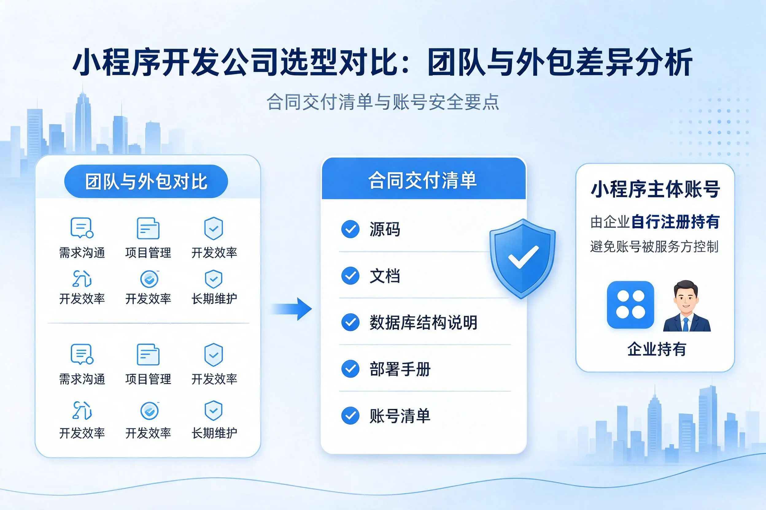 蚌埠小程序开发公司选型对比：团队与外包差异分析