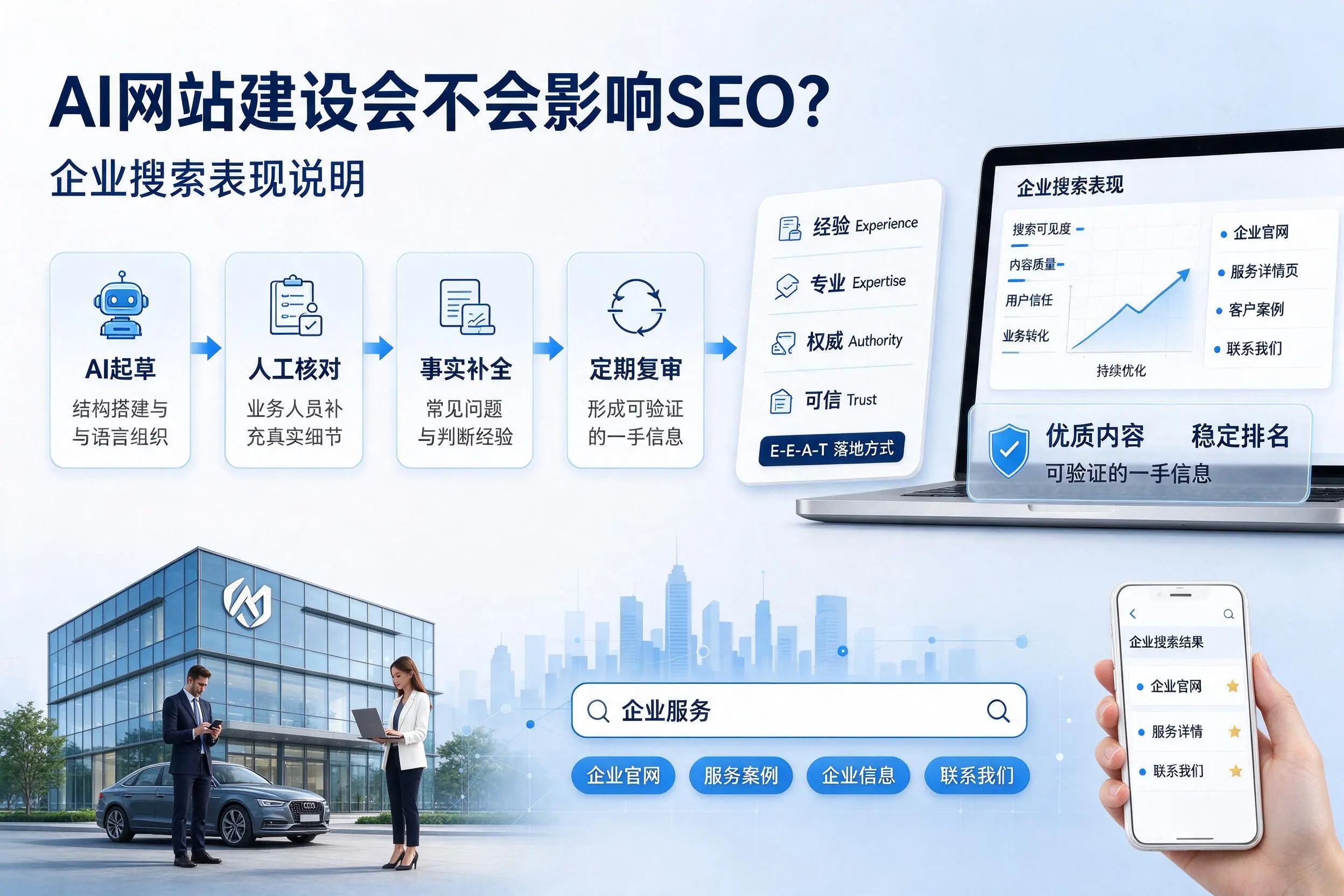 AI网站建设会不会影响SEO？蚌埠企业搜索表现说明