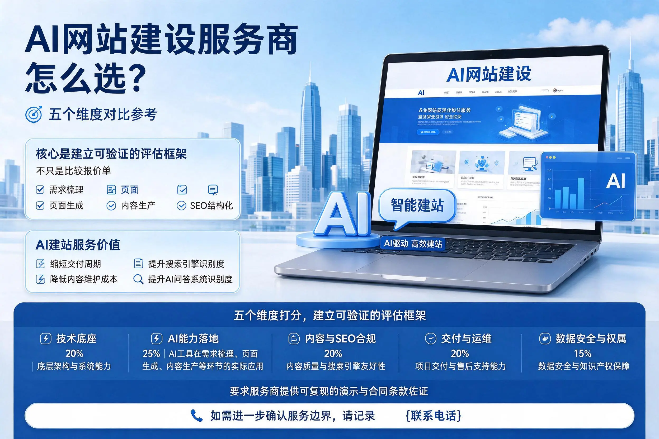 蚌埠AI网站建设服务商怎么选？五个维度对比参考
