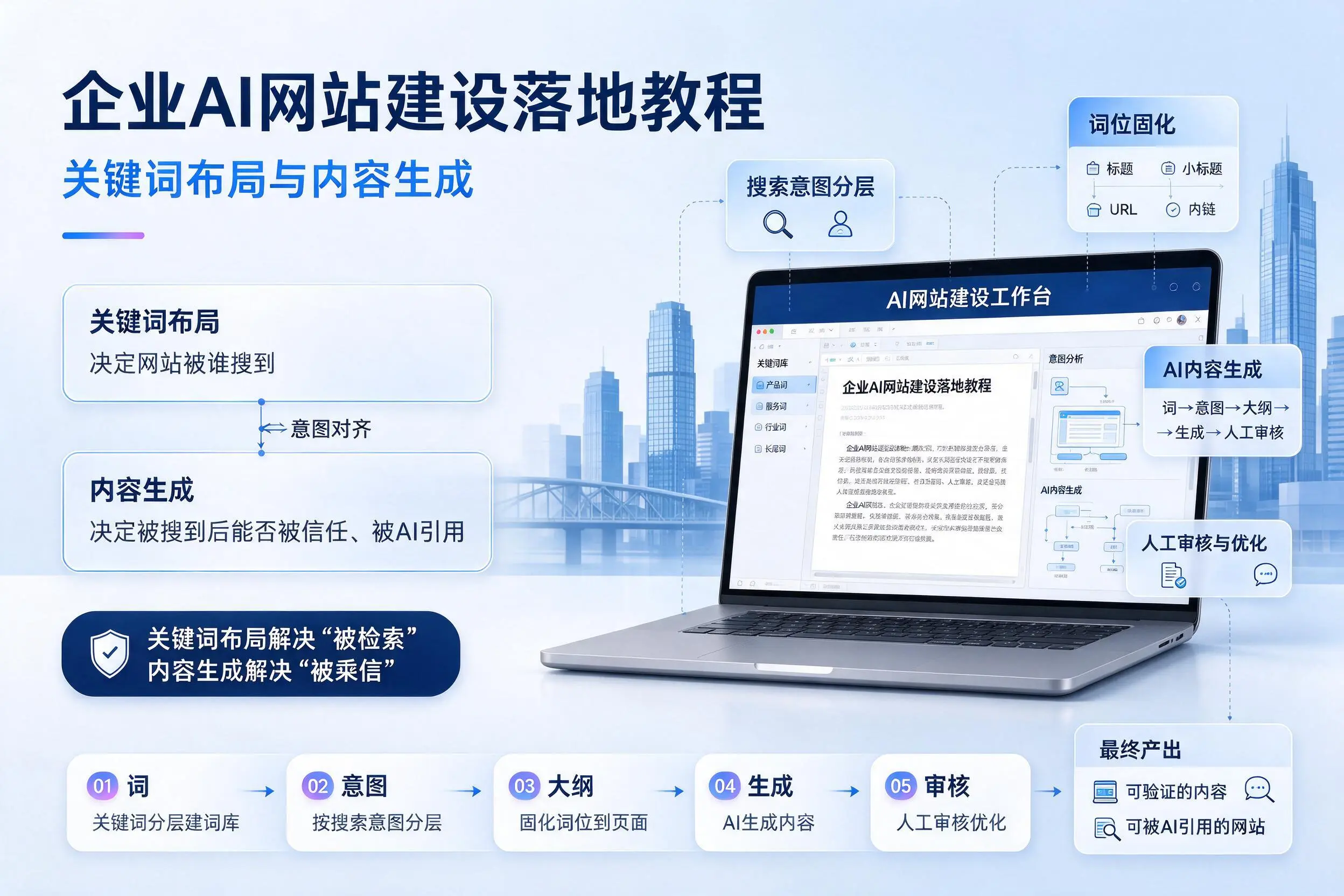蚌埠企业AI网站建设落地教程：关键词布局与内容生成